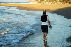 beach walking