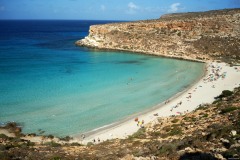 Isola dei Conigli a Luglio