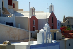 L'architettura colorata di Santorini.