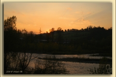 Tramonto sul fiume